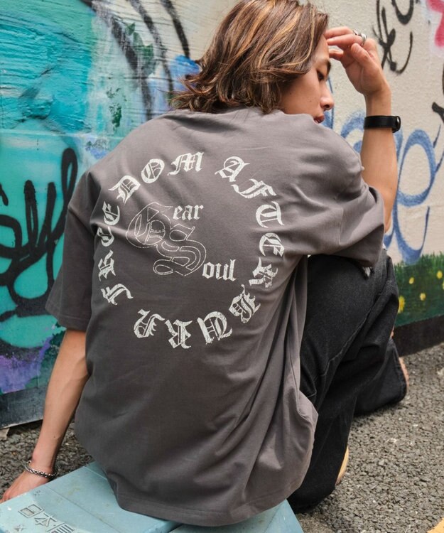 WEGO 【ユニセックス着用ITEM/SMLサイズ展開】ヴィンテージライクグラフィックT（SS） 柄8