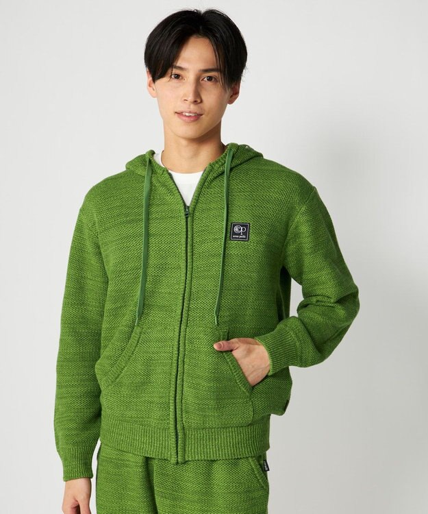 OP／FILA 【Ocean Pacific】ラーベンニットパーカ グリーン