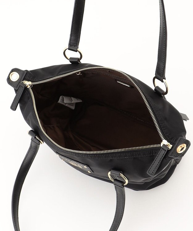 LA BAGAGERIE ウォータープルーフナイロン　2WAYハンドバッグ ブラック