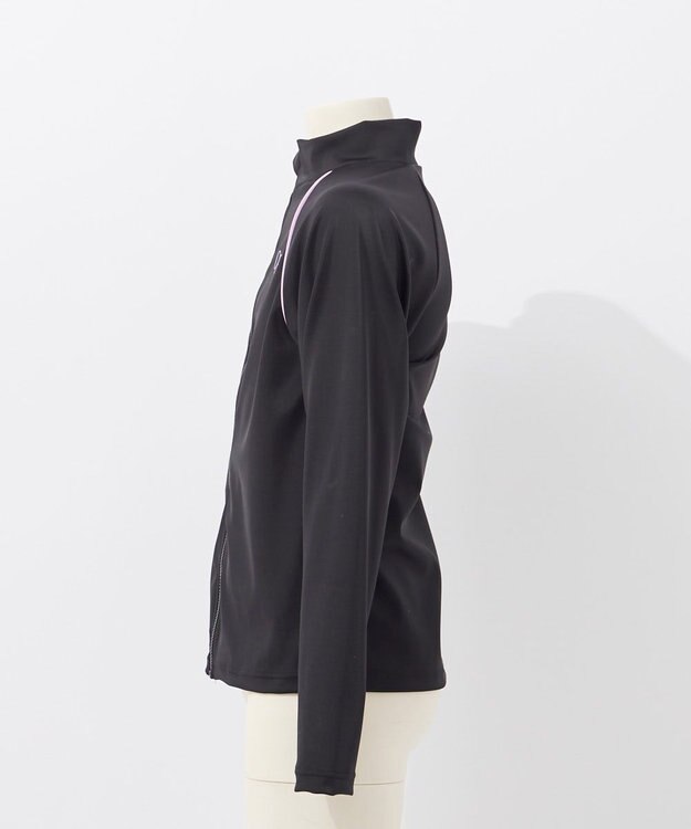 OP／FILA 【Ocean Pacific】スクールラッシュガード ブラック×パープル