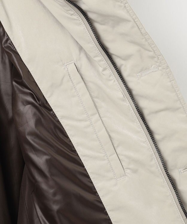 JOSEPH ABBOUD MOUNTAIN  【サスティナブル/ECO撥水/ECOファー/9ポケット/男女兼用】Pe/Nyピーチ ダウンコート アイボリー系