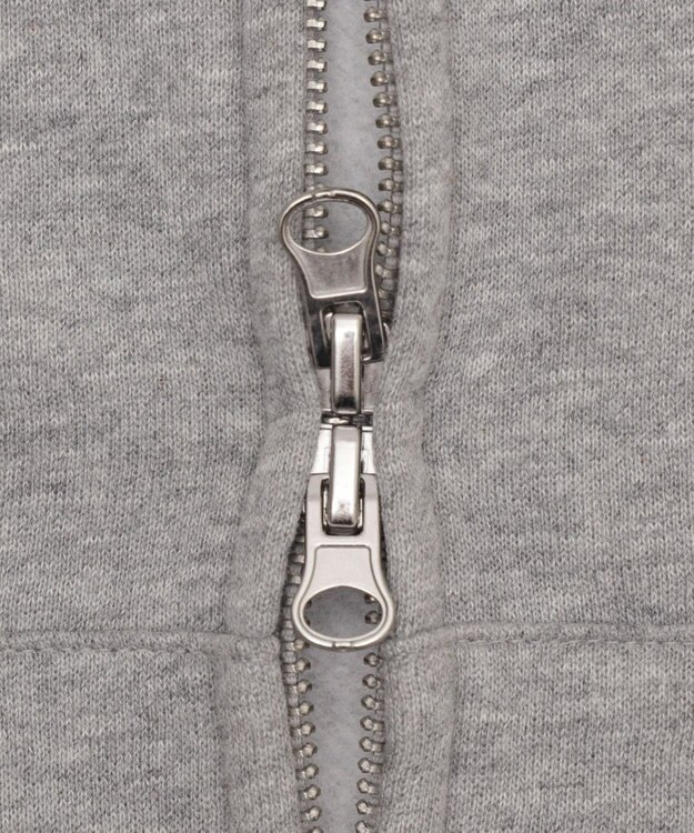 WEGO 【25年秋冬新作/ユニセックス着用ITEM/SMLサイズ展開】グラフィックロゴダブルZIPパーカー グレーその他