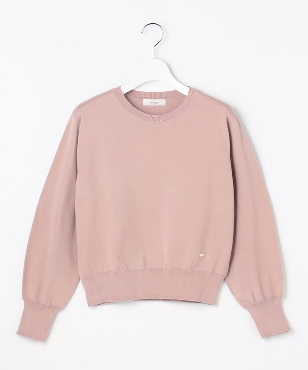 Feroux 【先行予約】美シルエットニット プルオーバー ピンク系