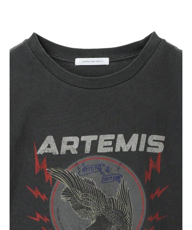 AMERICAN HOLIC ＡＲＴＥＭＩＳプリントＴシャツ Charcoal Gray