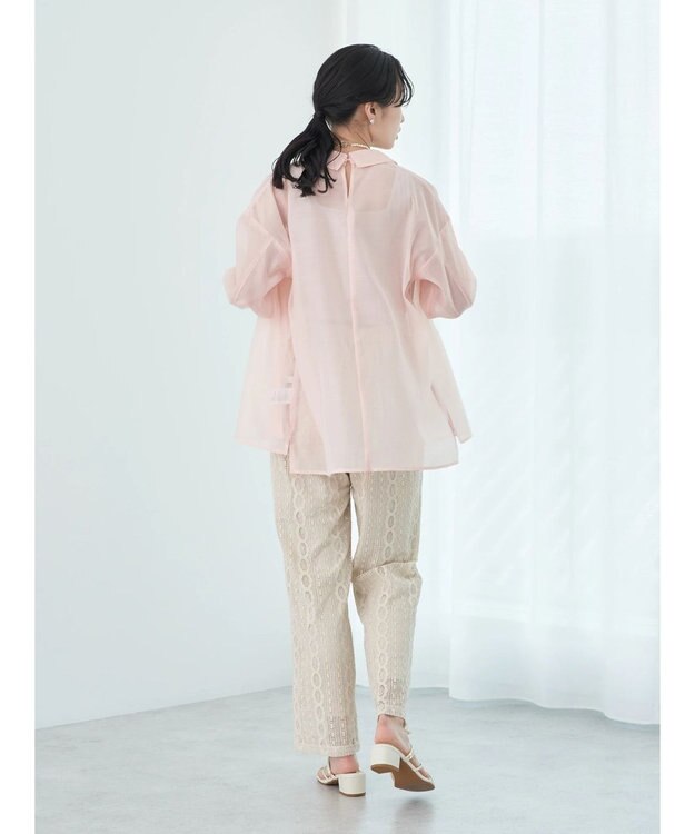 earth music&ecology フラワーレースパンツ Ivory