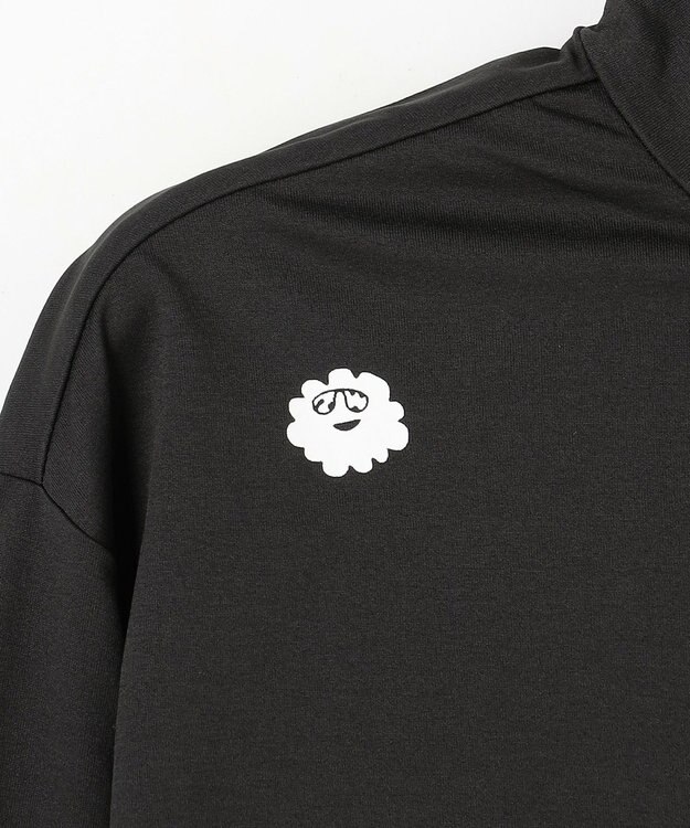 PW CIRCULUS 〈Pepsiコラボ〉【UNISEX】Pepsi GOLF Graphic モックネック ロングT ブラック系