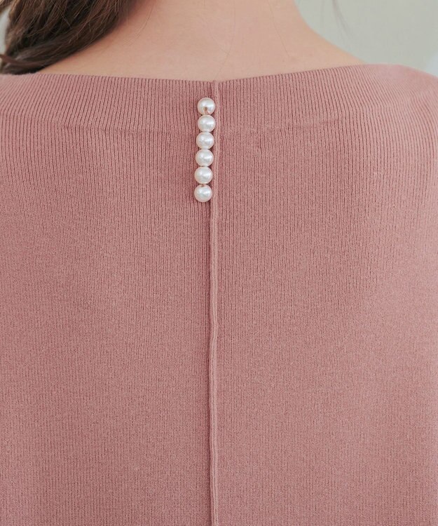 Tiaclasse L 【安田美沙子さん着用・洗える】ボリュームパフスリーブニットチュニック ピンク