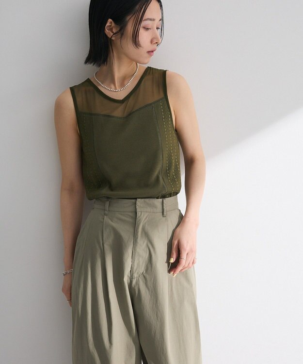 Green Parks ・ＳＵＧＡＲ　ＳＰＯＯＮ　２ｗａｙレースタンク（カップ Khaki