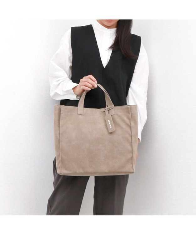 UNBILLION カシュカシュ cachecache / スエード調ショッパートートバッグ オーク