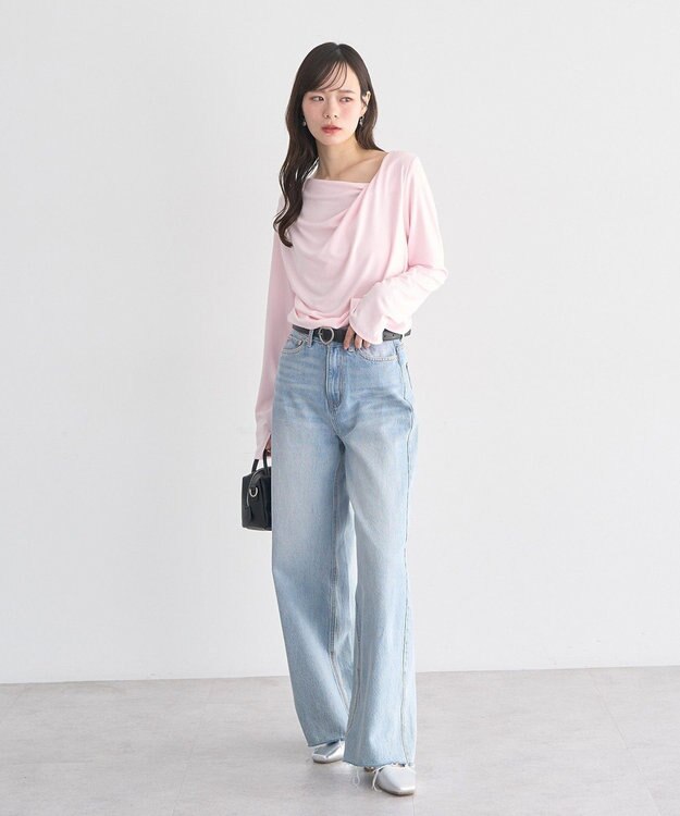 earth music&ecology アソートドレーププルオーバー Pink