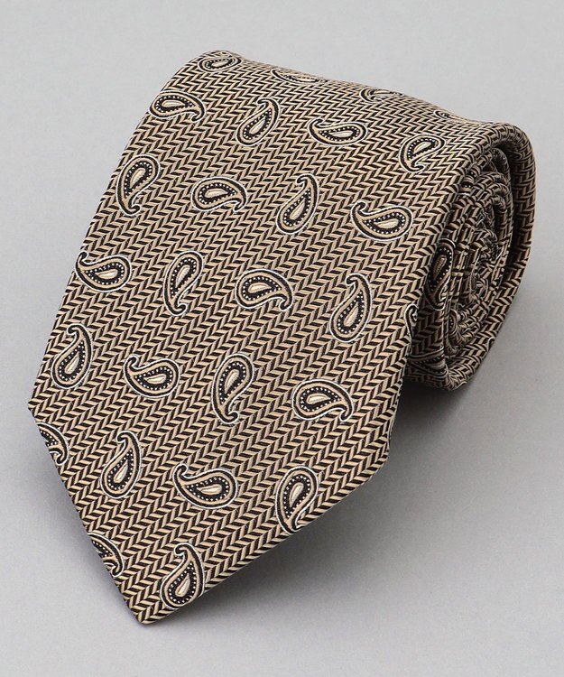 GOTAIRIKU GOTAIRIKU別注【日本製】シルク ネクタイ_小紋柄 ブラウン系8