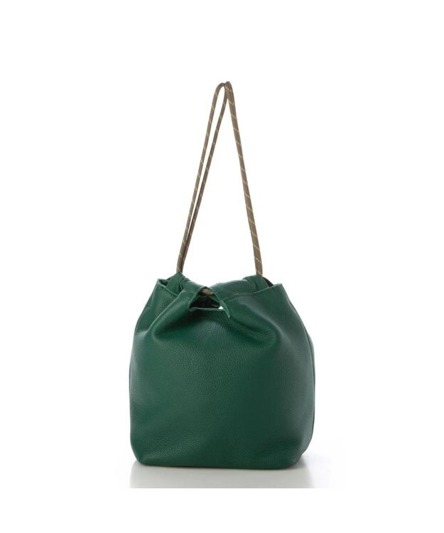 UNBILLION perche 牛革ソフト3wayコードハンドルバッグ グリーン