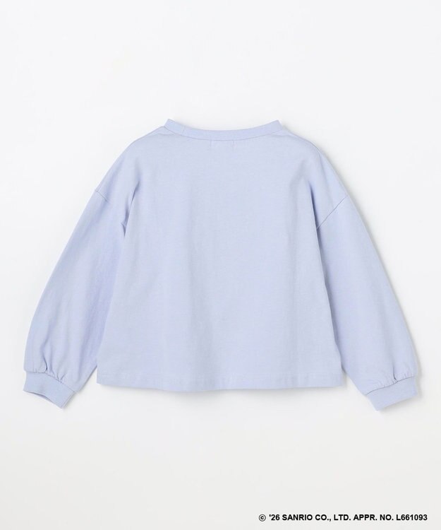 ANY KIDS 【シナモロール×ANY KIDS】アップリケ 長袖Tシャツ サックスブルー