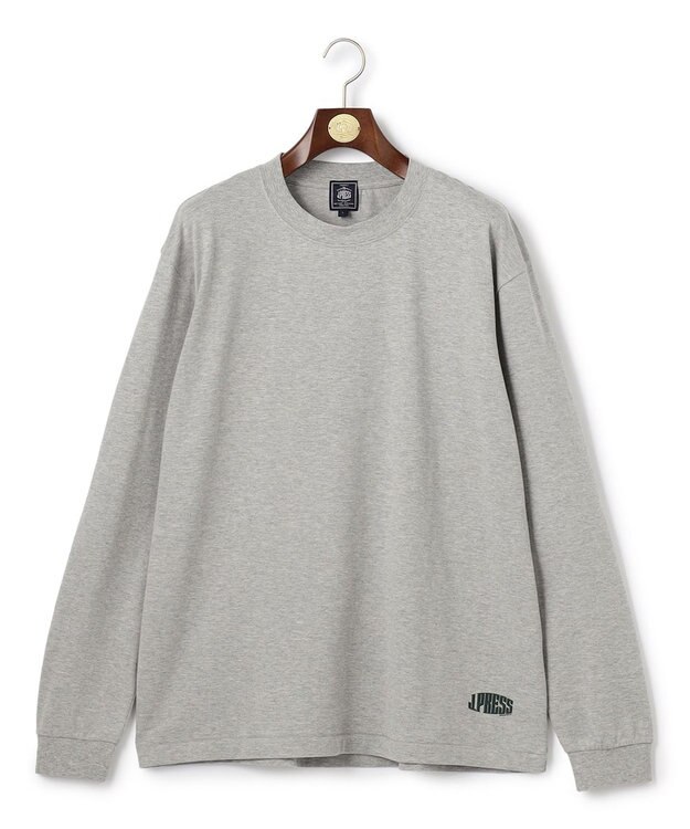 J.PRESS MEN 【J.PRESS ORIGINALS】【UNISEX】Cotton Jersey Small Logo Long Sleeve T-shirt ライトグレー系