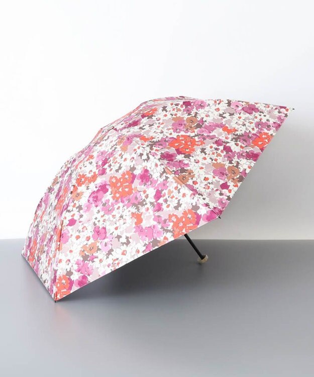 AURORA JILL STUART（ジル スチュアート）レトロフラワーオールシーズン傘（折りたたみ・ミニ傘） オレンジ