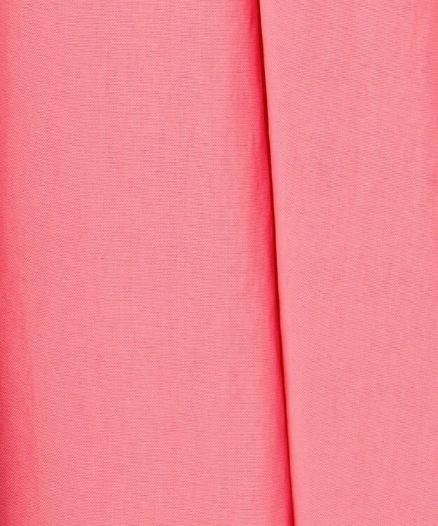 組曲 【洗える・後ろゴム】ナイロンリヨセルタフタ フレアスカート ピンク系