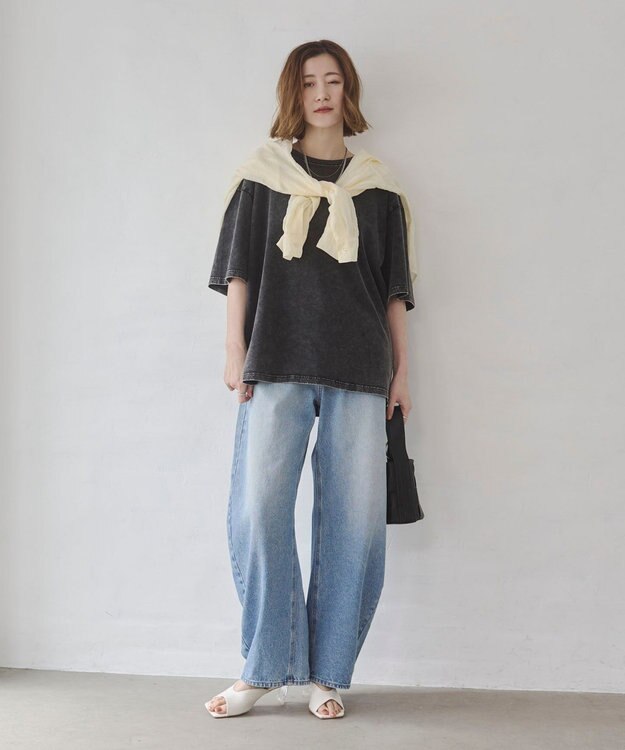 WEGO 【ユニセックス着用ITEM/SMLサイズ展開】コットンクルーネックT（SS） ブラックその他
