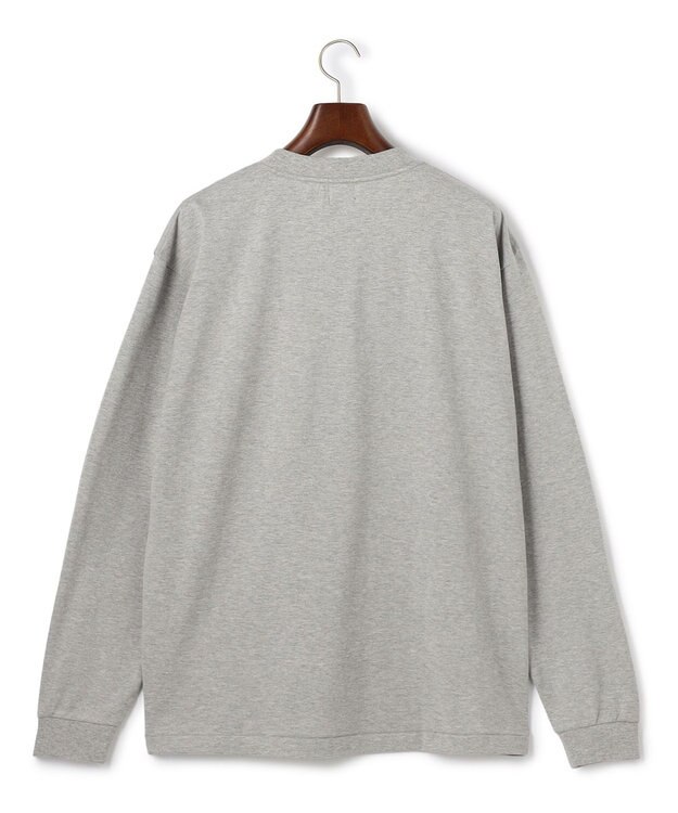 J.PRESS MEN 【J.PRESS ORIGINALS】【UNISEX】Cotton Jersey Small Logo Long Sleeve T-shirt ライトグレー系