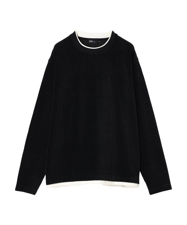 CRAFT STANDARD BOUTIQUE カットコールフェイクレーヤードプルオーバー Ivory