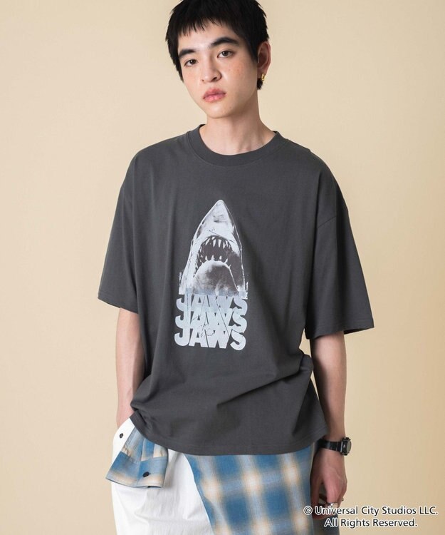 WEGO 【新柄追加/JAWS/ユニセックス着用ITEM/SMLサイズ展開】JAWSグラフィックT（S） 柄4