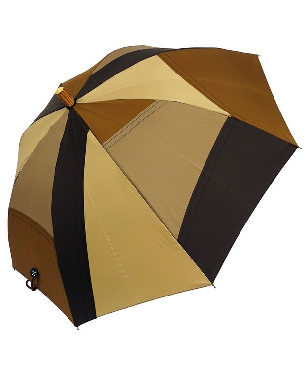 +RING 【限定/日本製】プラスリング 晴雨兼用傘（長ショート）BRN SR306 ブラウン