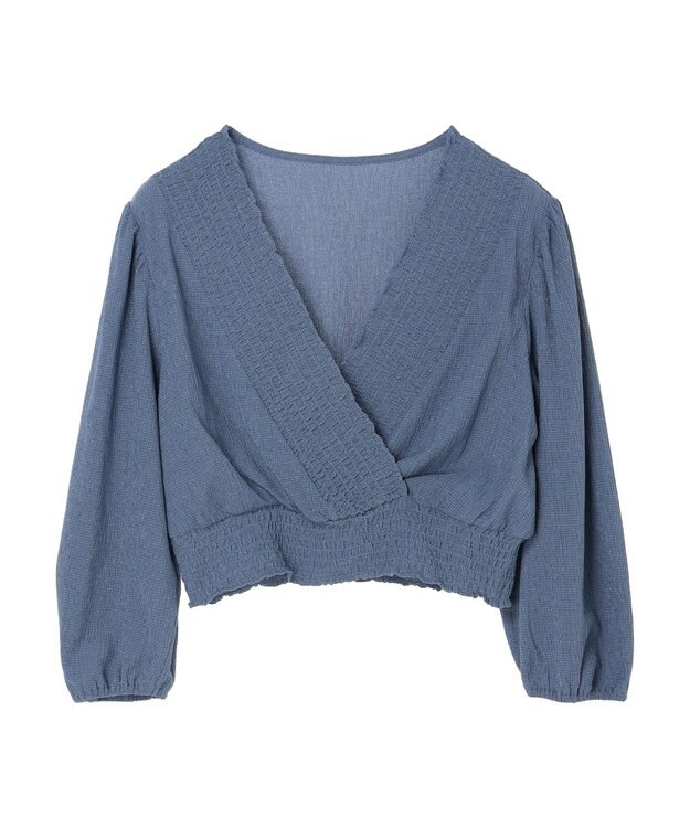 earth music&ecology ＳＥＴ２点カシュクールプルオーバー＋ワンピース Blue