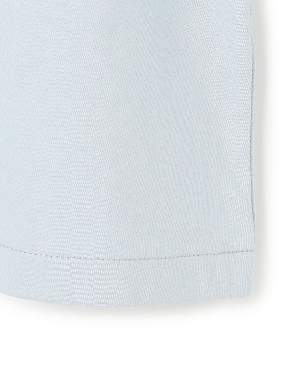 23区 L 【先行予約】スビンギザコットン フレア Tシャツ サックスブルー系