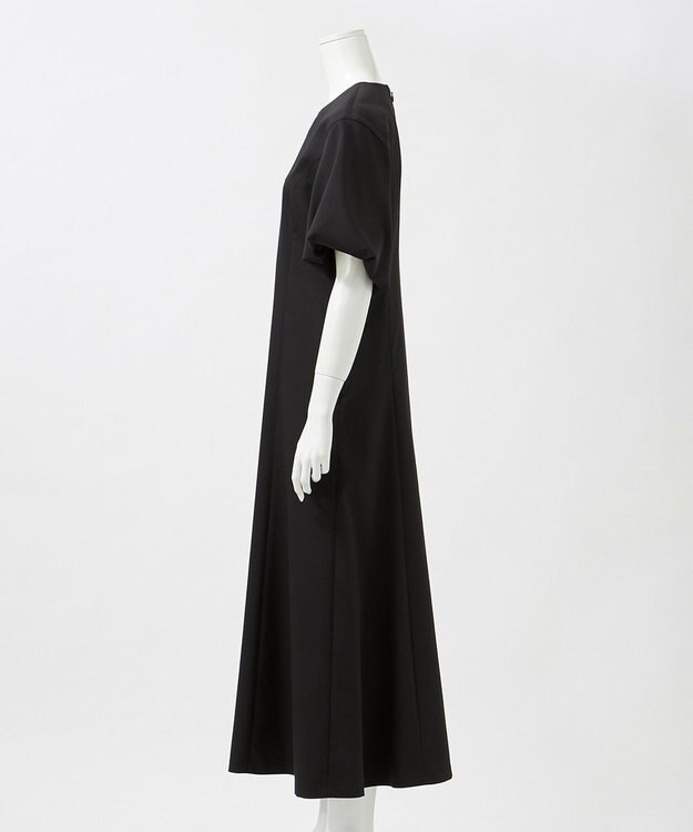 23区 【エステータ】ライトダブルクロス ワンピース ブラック