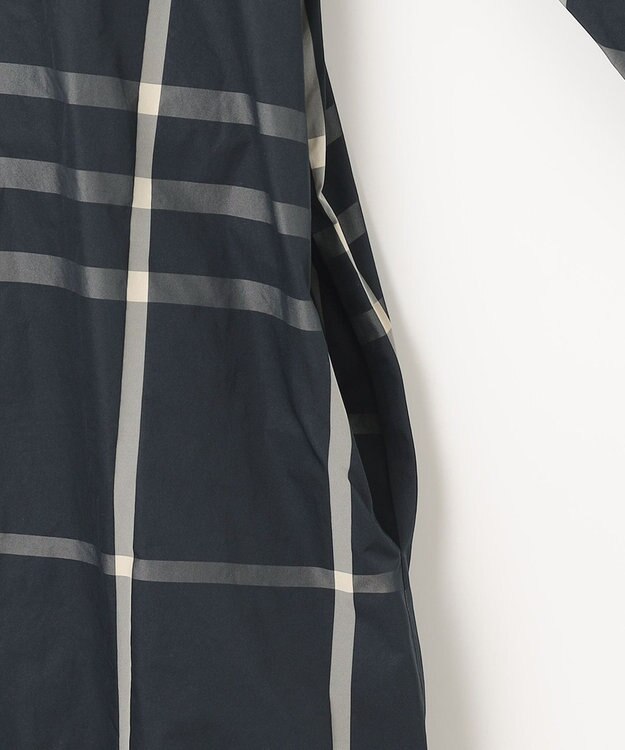 J.PRESS LADIES L 【洗える】 メモリーウェザー チェック ワンピース ネイビー系3