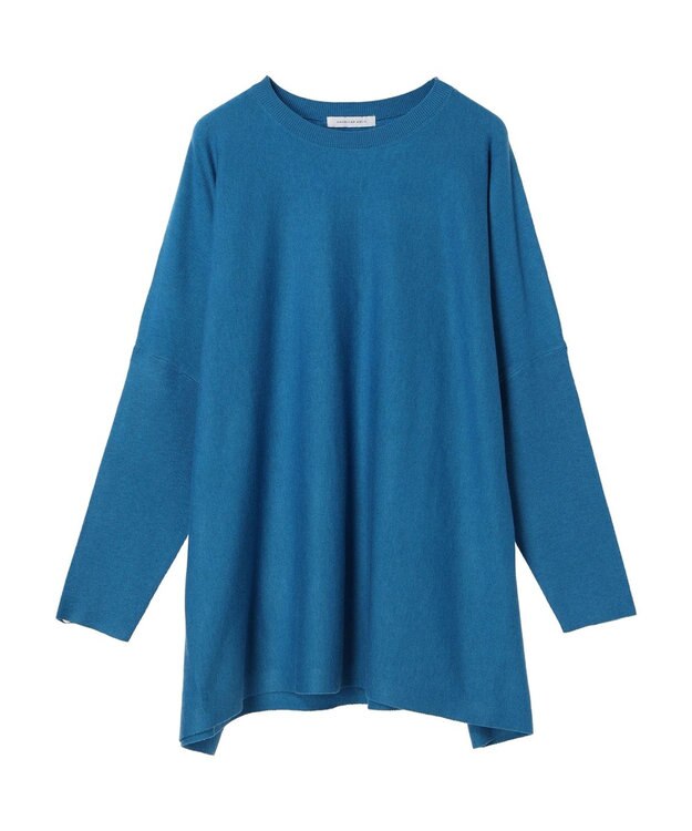 AMERICAN HOLIC バイパチポンチョライクＢＩＧニットチュニック Blue