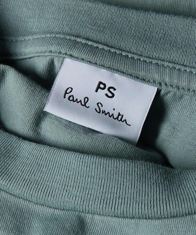 Paul Smith キャット プリント 長袖Tシャツ グレイッシュブルー