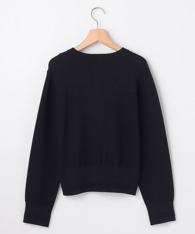 組曲 S 【加藤ローサさん着用】スムースストレッチジャケット カーディガン ネイビー系