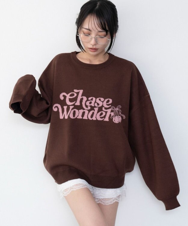 WEGO グラフィックニットプルオーバー 柄11