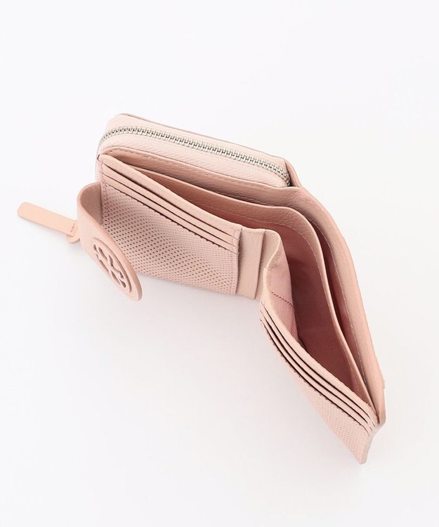 airlist Lファスナー二つ折り財布 シャルール ピンク