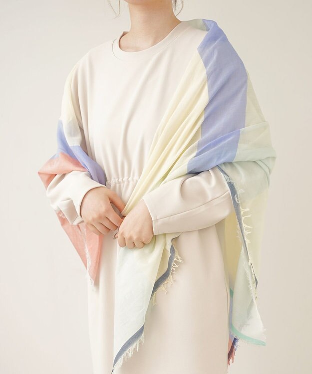 POLS 播州織 極細コットンストール トリコロール