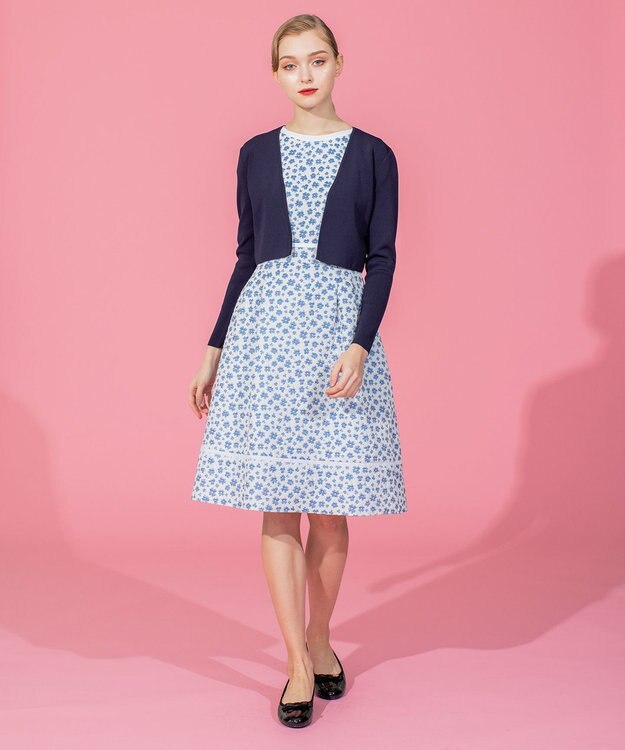 TOCCA 【洗える！】WAVE ボレロ ネイビー系