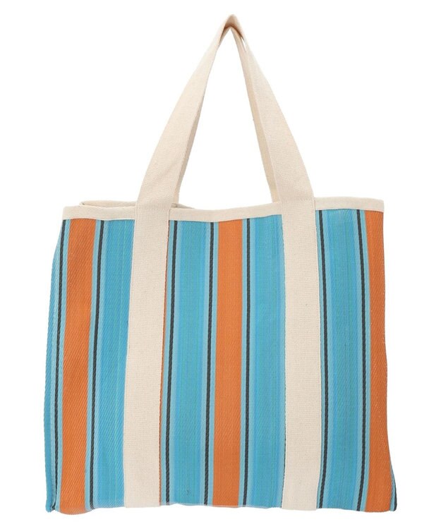 Green Parks ・ストライプカラートート Blue