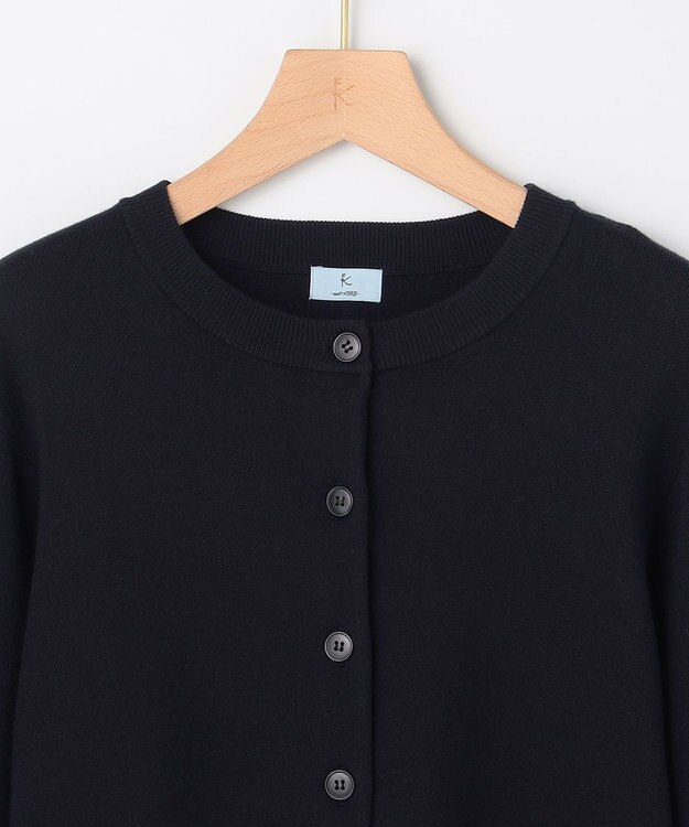 組曲 S 【加藤ローサさん着用】スムースストレッチジャケット カーディガン ネイビー系