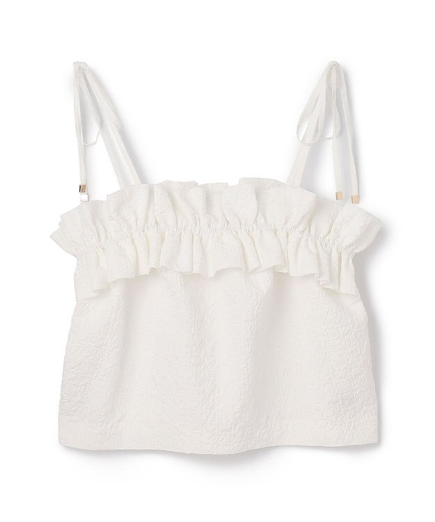 GRACE CONTINENTAL ビスチェチュールトップ ホワイト