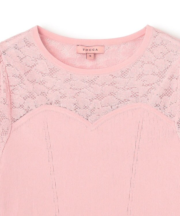 TOCCA 【chayさん着用】LOVING HEART ニットトップス ピンク系