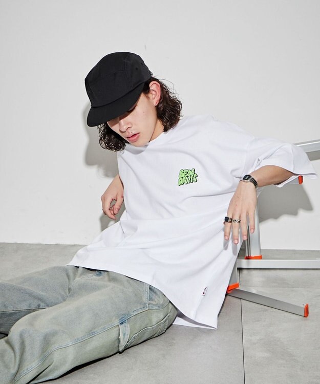 WEGO 【ユニセックス着用ITEM/綿100％/SMLサイズ】別注ベンデイビスプランプロゴT ホワイト