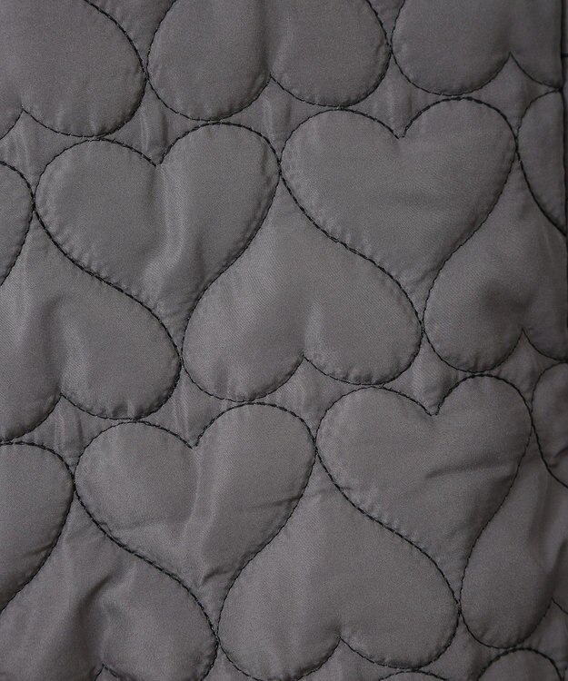 Green Parks ・ｓｗｉｎｇ　ｂｙ　ハートキルトコクーンブルゾン Charcoal Gray