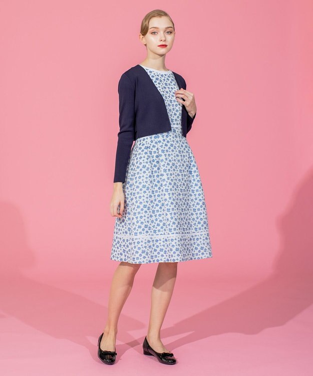 TOCCA 【洗える！】WAVE ボレロ ネイビー系