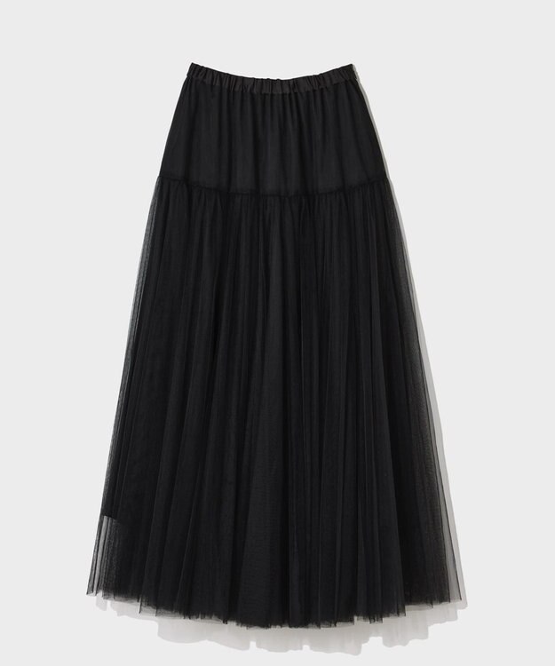 GRACE CONTINENTAL チュールボリュームスカート ブラック