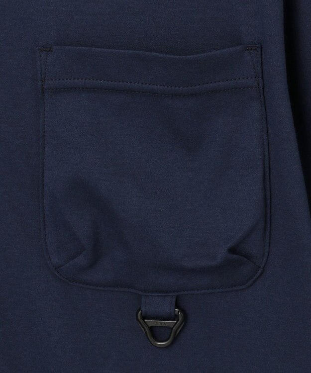 JOSEPH ABBOUD MOUNTAIN 【UNISEX】ASHA_OG_OGリップコンビ ポロシャツ ネイビー系