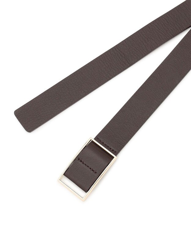 23区 【滝沢眞規子さん着用】ホールレス ベルト ダークブラウン系