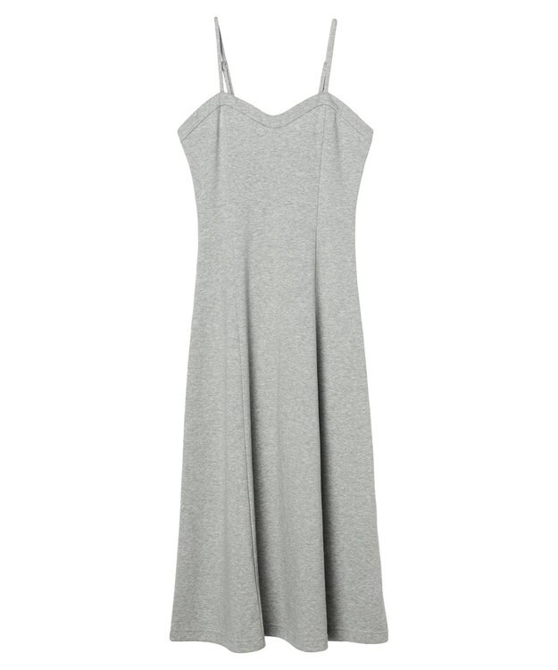 earth music&ecology スウェットキャミワンピース Gray Mixture