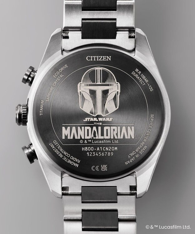 CITIZEN ATTESA アテッサ STAR WARS The Mandalorian Beskar Model 光発電エコ・ドライブ電波時計 AT8385-55E シルバー
