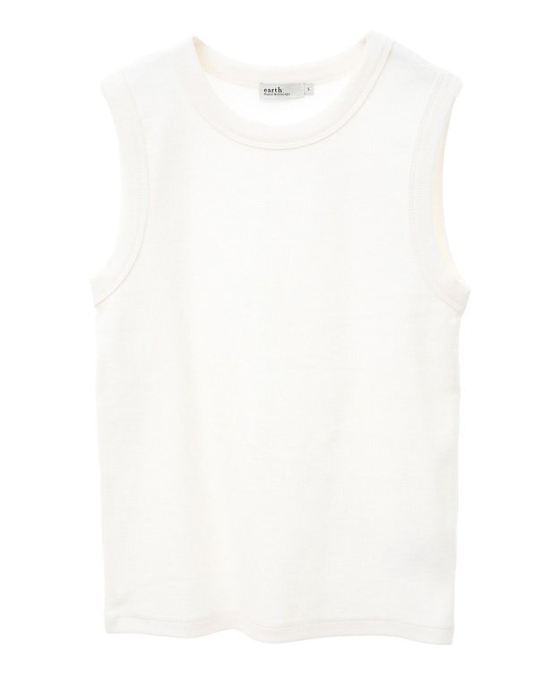 earth music&ecology リブタンクトップ Ivory