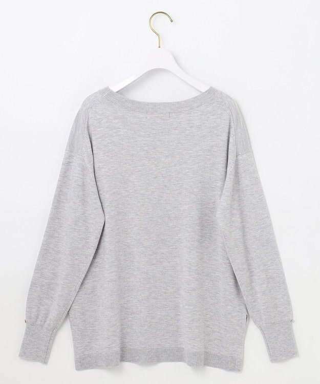 ANY SIS 【洗える】カシミヤブレンド ニット ライトグレー